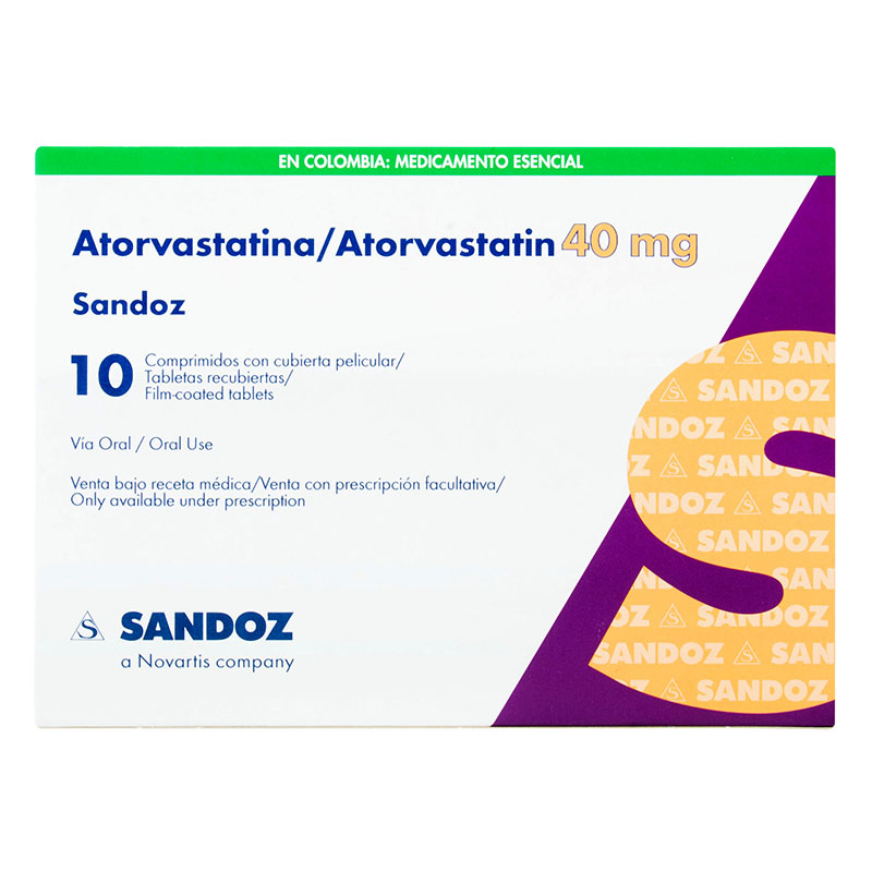 Atorvastatina 40 Mg 10 Tabletas Sz Droguerias Unisanar