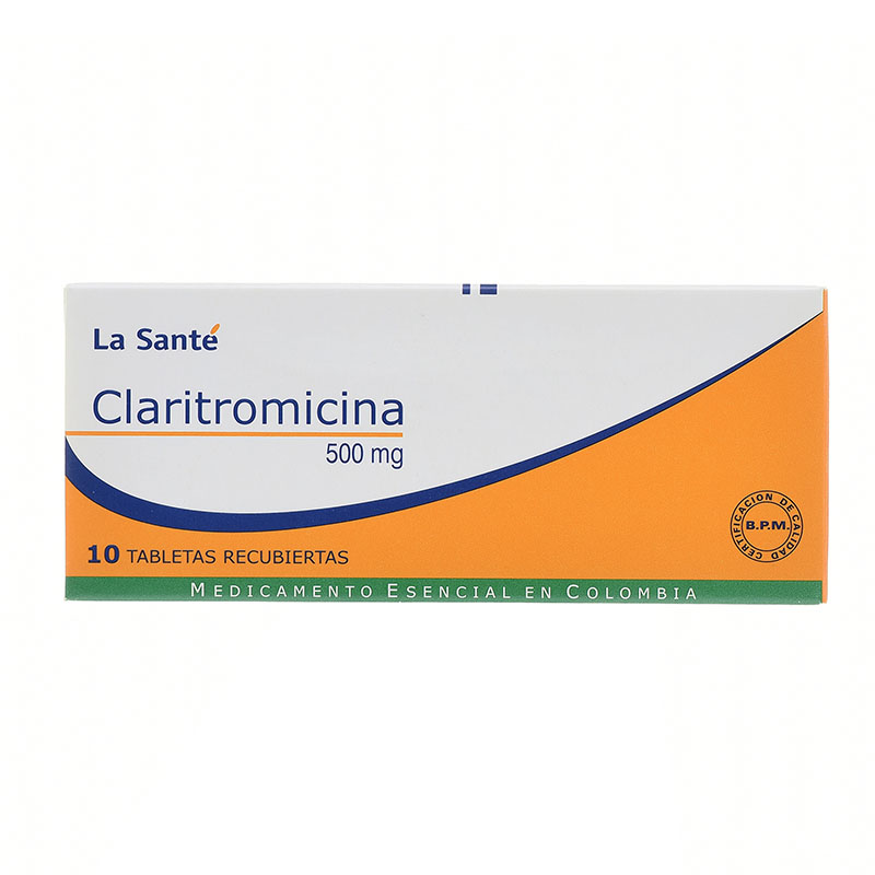 CLARITROMICINA 500 MG 10 TABLETAS LS Droguerias Unisanar