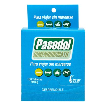 PASEDOL 50 MG 100 TABLETAS(DIMENHIDRINATO)