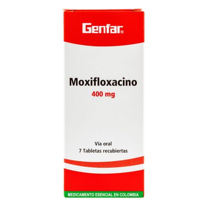 MOXIFLOXACINO 400 MG 7 TABLETAS GF