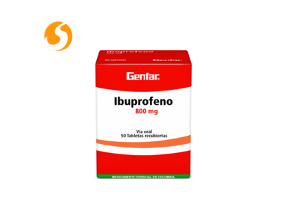 IBUPROFENO 800 MG 50 TABLETAS GF