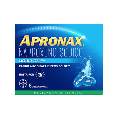 APRONAX LIQUID GEL 275 MG 8 CAPSULAS(NAPROXENO)