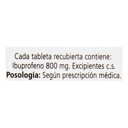IBUPROFENO 800 MG 50 TABLETAS GF - Imagen 4