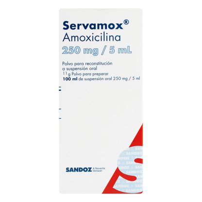 Servamox 250 Mg Suspensi?n 100 Ml