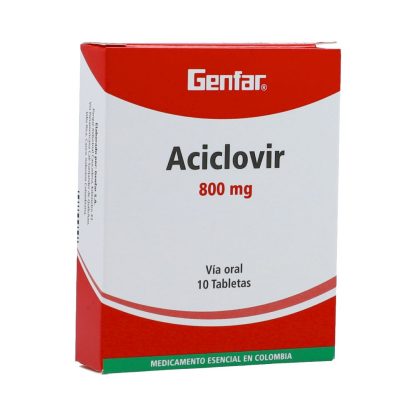 ACICLOVIR 800 MG 10 TAB GENFAR