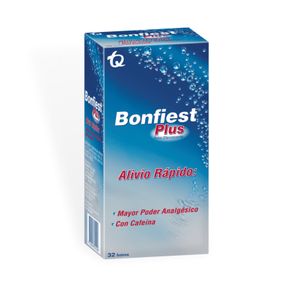 BONFIEST LUA PLUS 32 SOBRES(ACIDO ACETIL+BICARBONA.+CAFEINA)