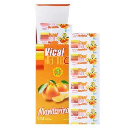 VITAMINA C VICAL MANDARINA MAST.12 TBS